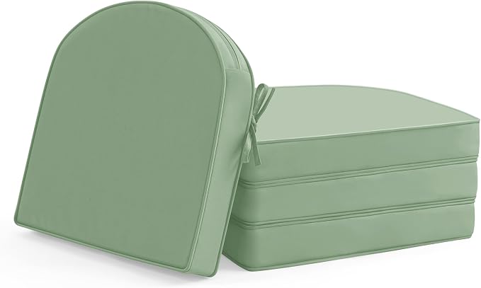Outdoor Chair Cushions Set of 4: Waterproof & Fade Resistant Patio Furniture by SUMMSUN