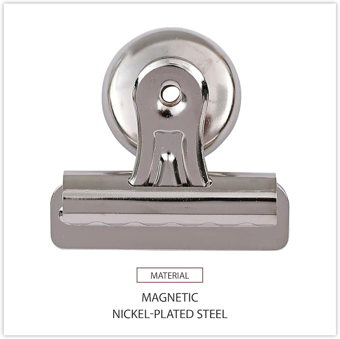 Universal 31261 Bulldog Magnetic Clips, 1/2-Inch Capacity, 2 1/4-Inch Wide - Image 7
