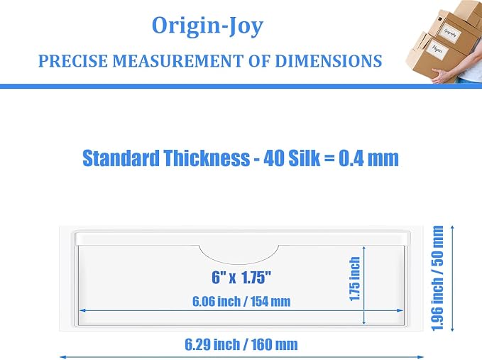 Origin-Joy 35 PCS Self Adhesive Index Card Pockets - Image 2