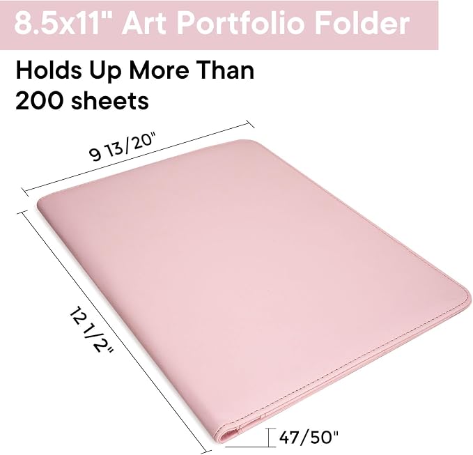 Professional Padfolio with Clipboard, Faux Leather Portfolio Folder Binder - Image 3