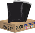 Metronic Poly Mailers 19x24 Inch 2000pcs Black, Large Shipping Bags by METRONIC
