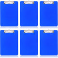 6 PCS Clipboards Bulk with Pen Holder, Standard A4 Letter Size, Plastic Clip by TFDLCGzm