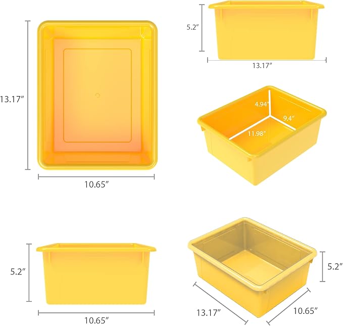 Storex Letter Size Deep Storage Tray – Organizer Bin - Image 11