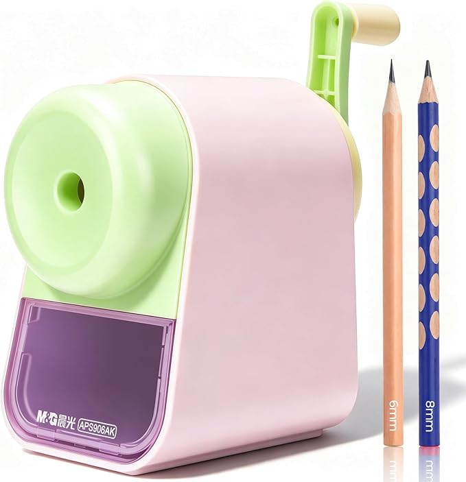 M&G Manual Pencil Sharpener, Hand Crank Pencil Sharpener by MG