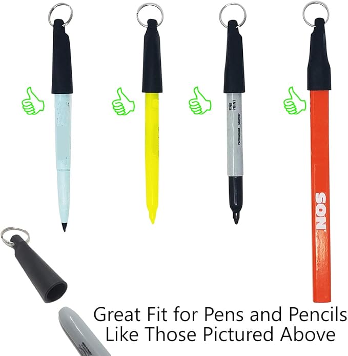 5 Pack - Heavy Duty Retractable Pull Pen Holder - Ideal - Image 4