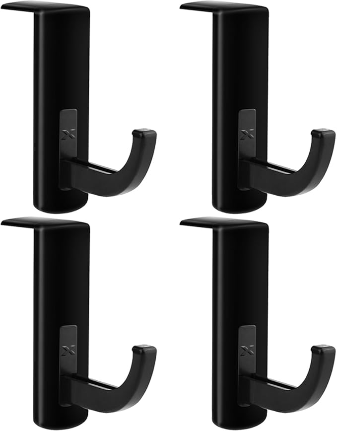 Mudder 4 Pack Monitor Hooks Headphone Headset Hanger Monitor Stand Holder by Mudder