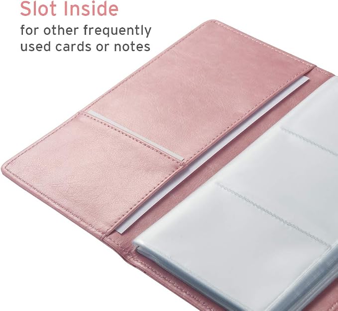 Sooez Leather Professional Business Card Book Holder Organizer, 240 Capacity - Image 5