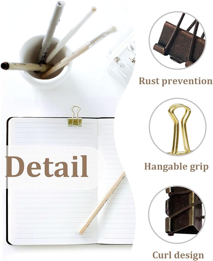 Mini Binder Clips 0.75in 24-Pack - Image 2