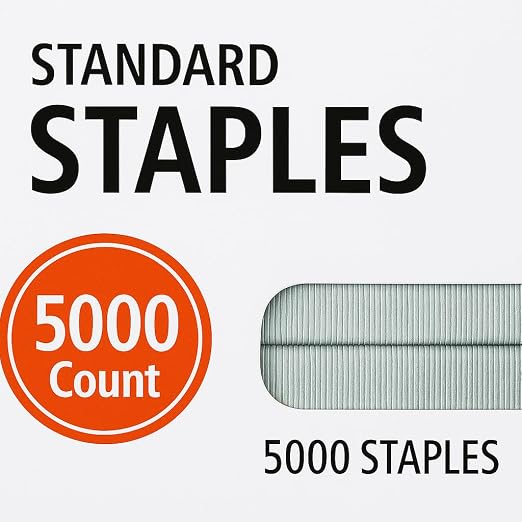 Standard Office Staples, Fits Standard Full-Strip Staplers, Strong Binding - Image 3