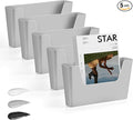 JOMOLA No Drilling File Holder 5 Pack Mail Organizer Wall Mount File Organizer by JOMOLA