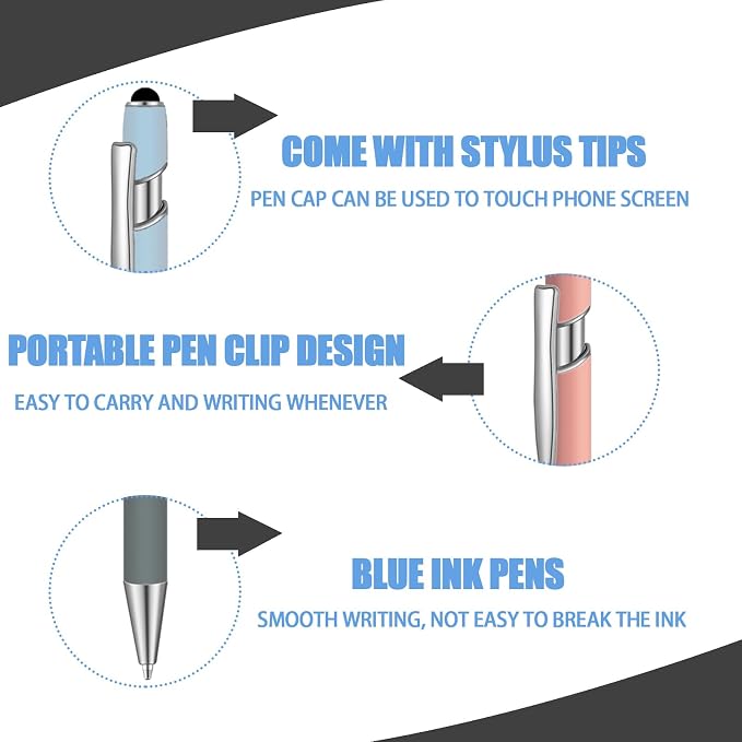 6 Pcs Blue Ink Ballpoint Pen - Image 3