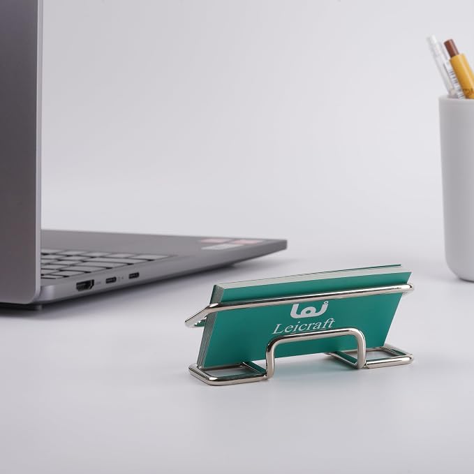 Business Card Holder for Desk, Cute Metal Card Organizers and Office Desk - Image 4