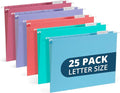 25 Blue Summit Supplies Pretty Hanging File Folders, Pastel Gem Tone Assorted by BlueSummitSupplies