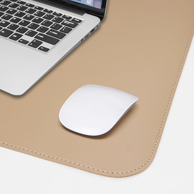 AFIING Cork Desk Mat 47" x 23.6", Dual-Sided Natural Cork & PU Leather Desk Pad - Image 5
