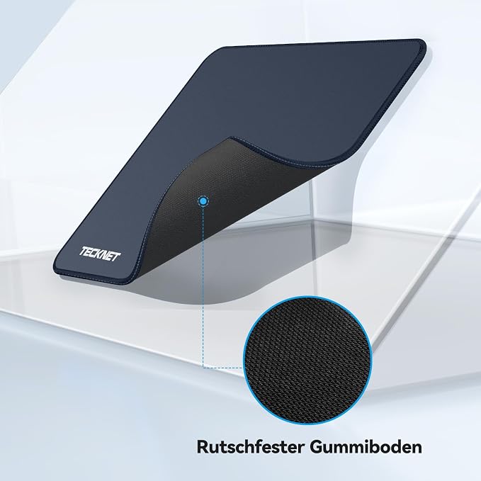 TECKNET Mouse Pad with Anti-fray Stitchin, Waterproof Surface & Non-Slip Rubber - Image 4