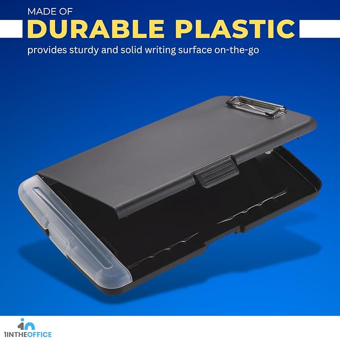 1InTheOffice Clipboard with Storage Box, Plastic Storage Clipboard - Image 4