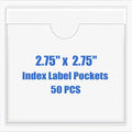 Origin-Joy 50 PCS Self-Adhesive Index Label Pockets by Origin-Joy