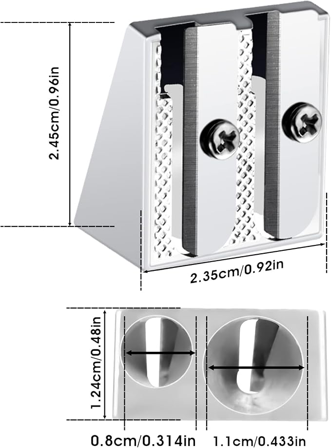 cobee 10 Pcs Pencil Sharpener, Handheld Metal Pencil Sharpener - Image 2