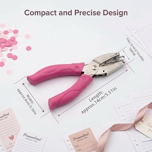 Round Single Hole Punch 1/4” Paper Hole Puncher - Image 2