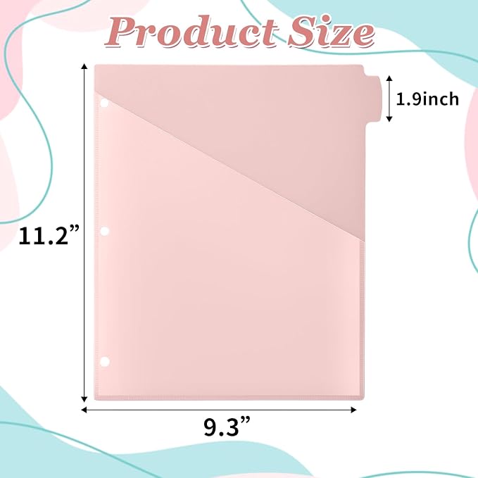Epakh 6 Pcs Binder Dividers for 3 Rings Binders Index Dividers - Image 2