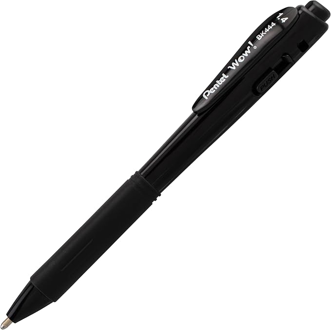 Pentel Wow! Retractable Ballpoint Pen, Bold Line - Image 2