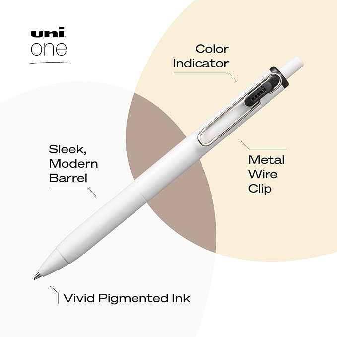 uniball one Retractable Gel Pens, Medium Point, 12 Pack - Image 5