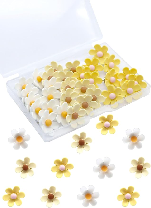 Cute Flower Push Pins, Map Pins Offices Schools Supplies by Keepsweat
