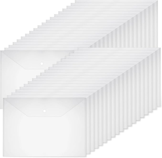 Honoson 30 Pcs 11 x 17 Inches Clear Envelopes by Honoson