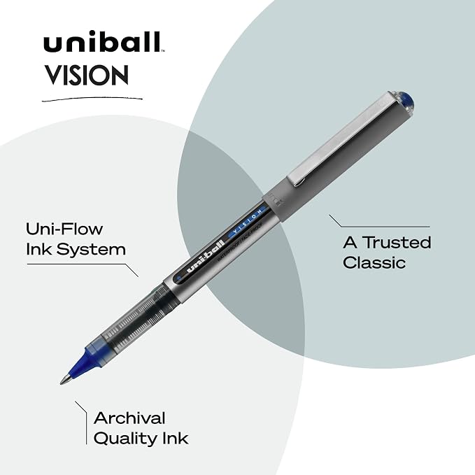 uniball™ Vision Rollerball Pens, Fine Point, 8 Pack - Image 3