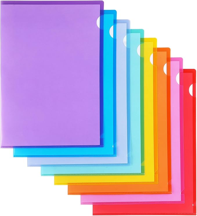 Tamaki 16 Pack Clear Plastic Folders Sleeves - Image 2