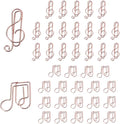 OWLFAVO Clef and Note Shape 40pcs Paper Clips by OWLFAVO