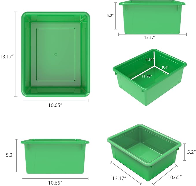 Storex Letter Size Deep Storage Tray – Organizer Bin - Image 6