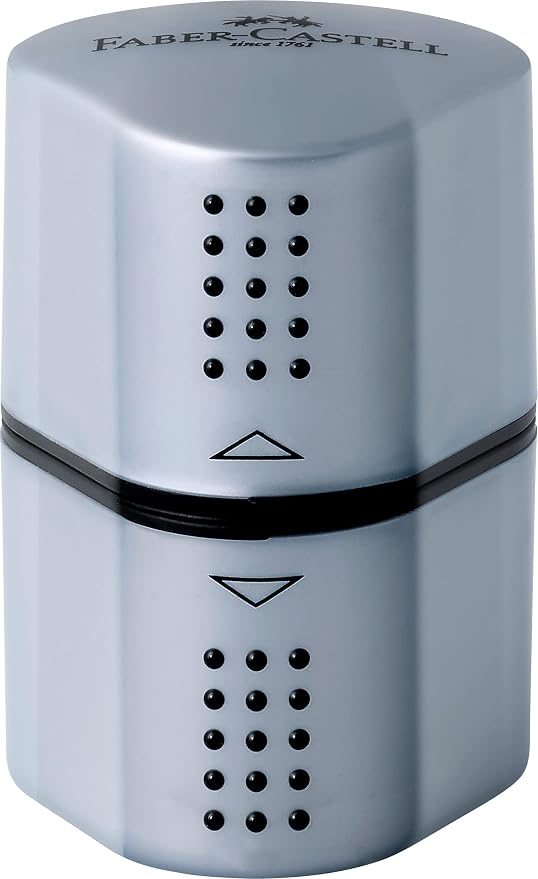 Faber-Castell Grip Trio Pencil Sharpener: Silver - Image 2