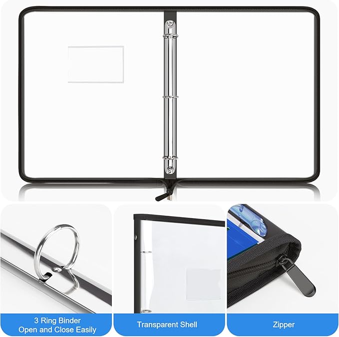 Uquelic Document Organizer, Soft PVC Binder - Image 3