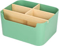 Segarty Green Remote Control Holder, Detachable Divided Bamboo Desk Organizer by Segarty