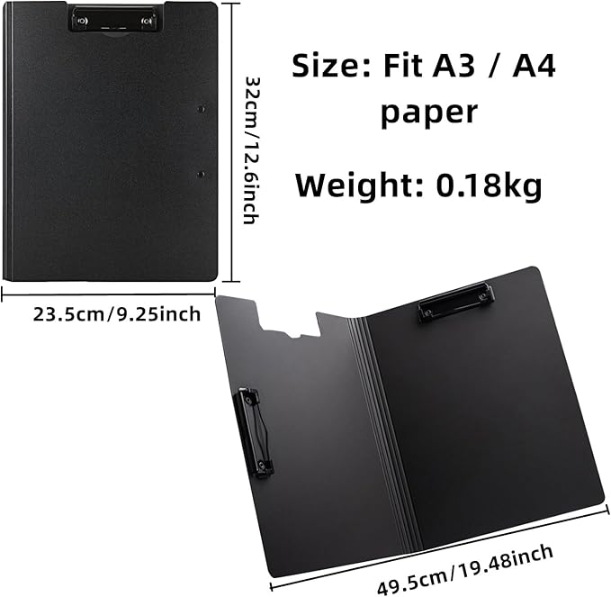 Clipboard Folder, 6 Pack A4 Foldable Clipboards File Folder Flip Writing Pad - Image 4