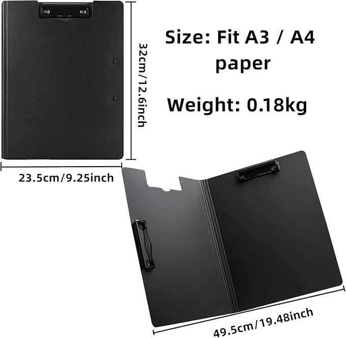 Clipboard Folder, 6 Pack A4 Foldable Clipboards File Folder Flip Writing Pad - Image 5