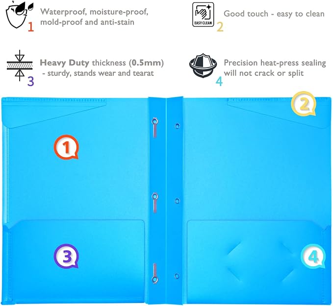 Heavy Duty Plastic Folders - Image 3