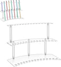 Zourane Acrylic Pen Display Stand, 2-Tier 30 Slot 1.3cm Wide Pen Holder by Unknown