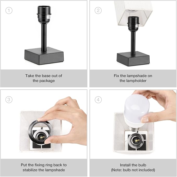 aooshine Small Table Lamp for Bedroom - Image 8