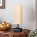 aooshine Linen Black Small Table Lamp by Aooshine