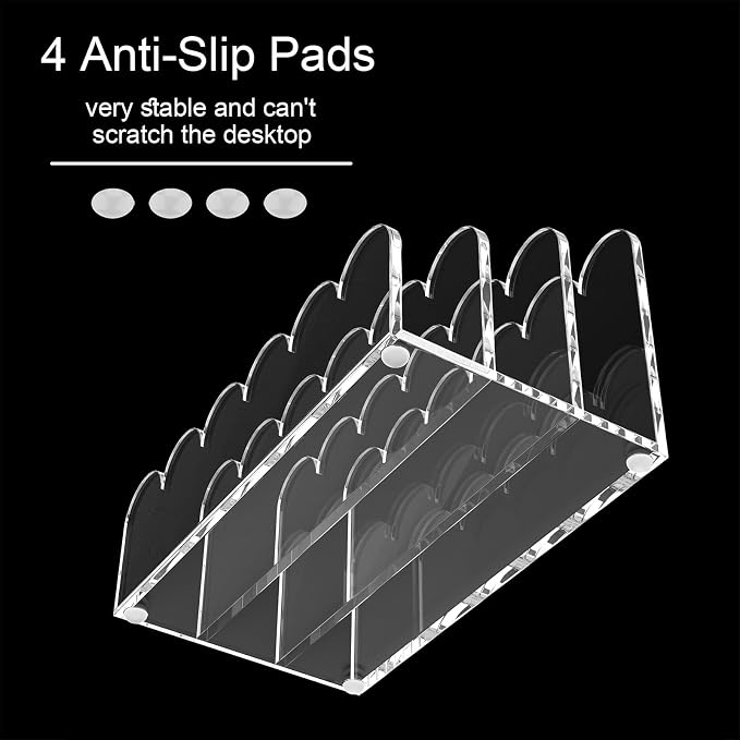 YAGELI 2 Pack 3-Slot Acrylic Mail Organizer - Image 3