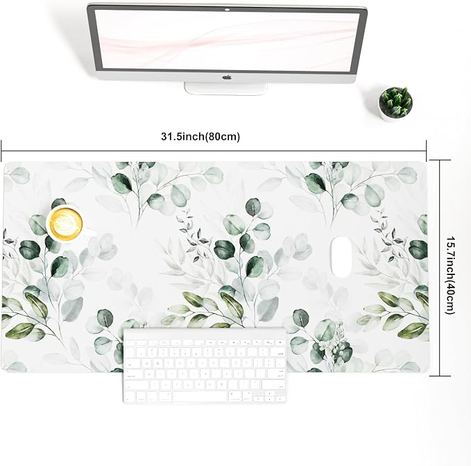 Colorful Star Large Mouse Pad, PU Leather Waterproof Desk Mat, Computer Gaming - Image 7