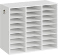HOOBRO Literature Organizer, 27 Compartments Wooden Mail Organizer, Countertop by HOOBRO