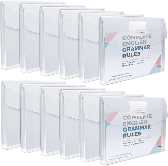 12 Pack Large Clear Folders for Documents, Legal Size, TFDLCG zm Plastic by TFDLCGzm