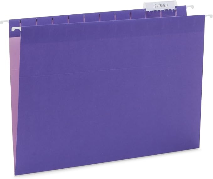 Blue Summit Supplies 25 Jewel Tone Hanging File Folders Letter Size - Image 6