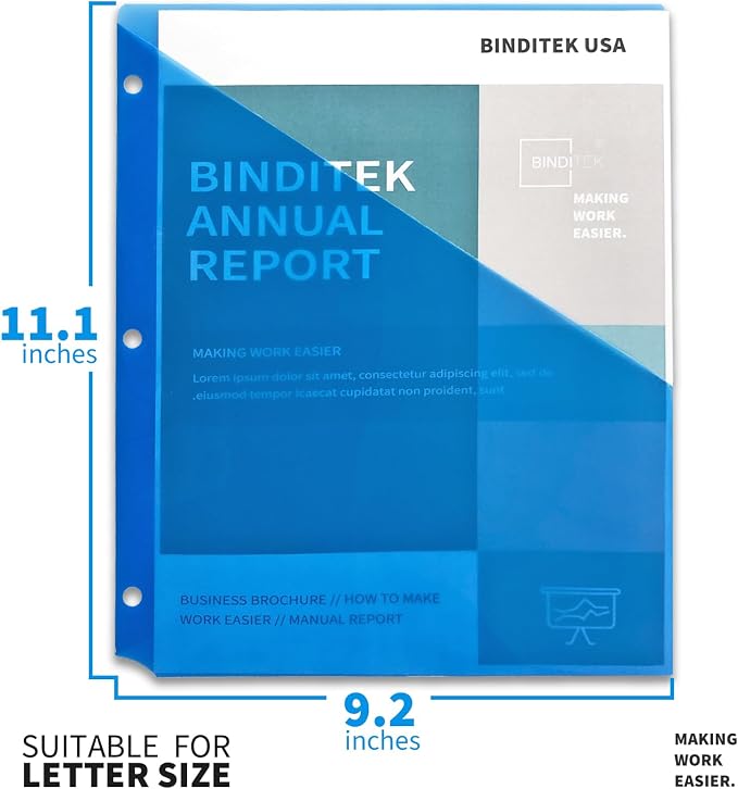 Binditek 50 Pack Poly Slash File Jackets - Image 2