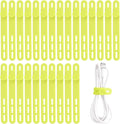 Oligei 25 Pcs Silicone Cable Ties, Cable Ties Reusable, High Elasticity Cord by Oligei
