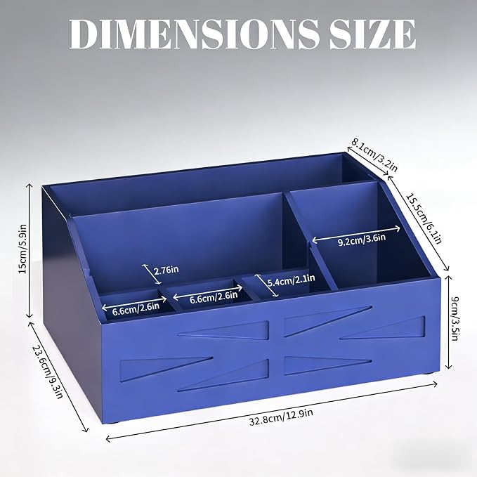 Wood Mail Organizer Countertop, Farmhouse Desk and Kitchen Countertop Storage - Image 6