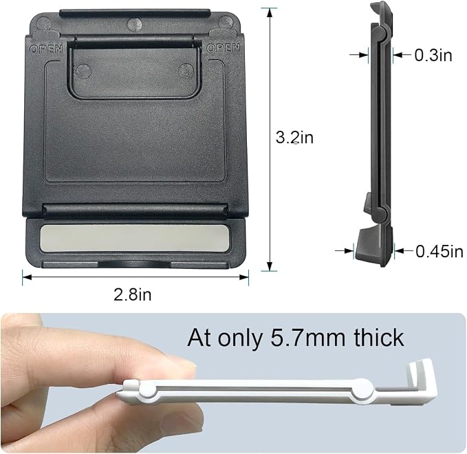 POQOD 2 Pack Cell Phone Stand, Foldable Phone Holder - Image 2